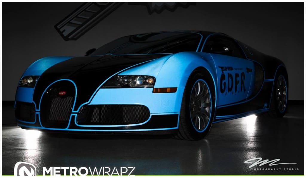 Flo Rida แรพเปอร์ชื่อดังมาพร้อมกับรถ Bugatti Veyron สีใหม่ไฉไลกว่าเดิม