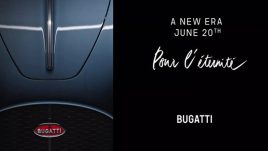 Bugatti เตรียมเปิดตัว Hypercar รุ่นใหม่ ขุมพลัง Hybrid เครื่องยนต์ V16 มอเตอร์ไฟฟ้า 3 ตัว 1,800 แรงม้า วันที่ 20 มิถุนายนนี้