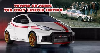 Toyota GR Yaris TGR Italy Limited Edition : รุ่นพิเศษที่ฉลองความสำเร็จใน WRC ด้วยดีไซน์วินเทจ