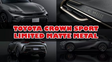 Toyota Crown Sport Limited Matte Metal เปิดตัวสุดเท่ ด้วยสีพ่นด้านสุดพิเศษ